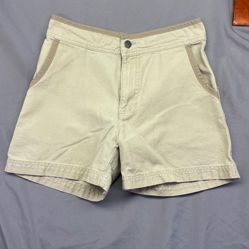 Patagonia Stand Up Shorts Tan Khaki Organic Cotton Canvas Outdoor Hiking 4"